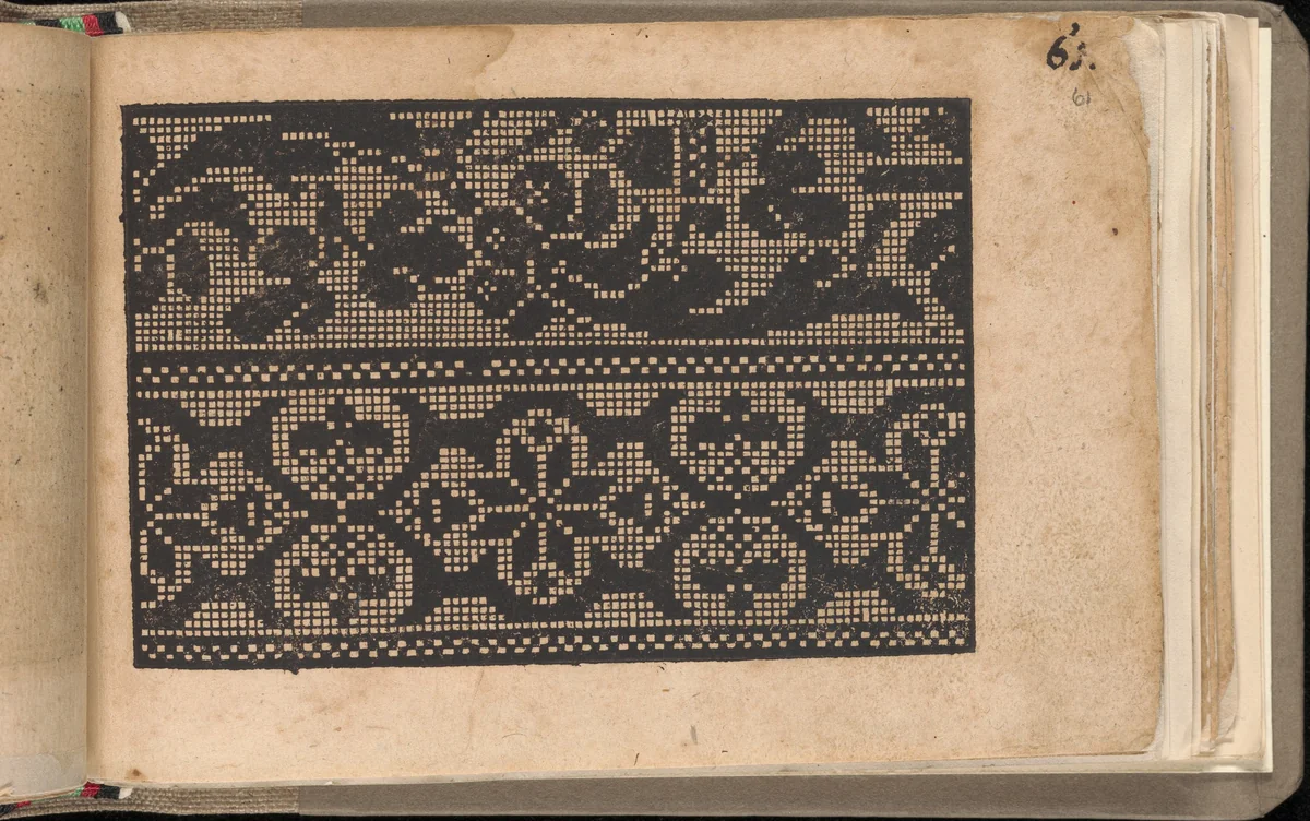 Schön newes Modelbuch (Page 61r) by Sigismundus Latomus, book, 1608