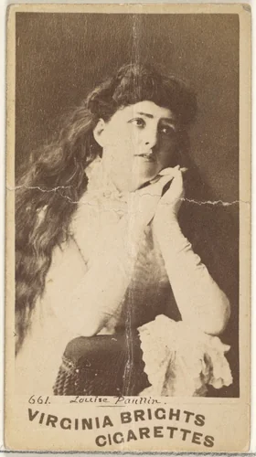 Card 661, Louise Paullin, from the Actors and Actresses series (N45, Type 1) for Virginia Brights Cigarettes by Allen & Ginter, photograph, 1885-1891