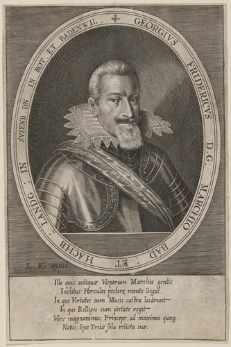 George Frederick, Margrave of Baden by Lucas Kilian, print, 1623