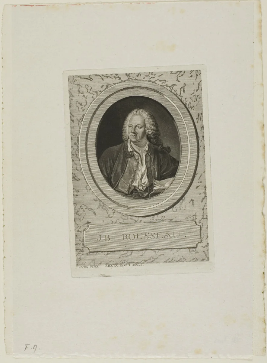 J-B. Rousseau by Jean-Baptiste de Grateloup, print, 1755-1817