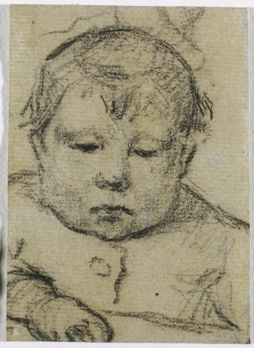 Emil Gauguin as a Child, Right Hand Forward by Paul Gauguin, drawing, 1875-1876