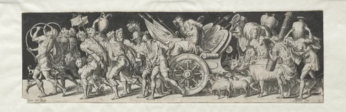 Combats and Triumphs No. 2: Triumphant March by Etienne Delaune, print, 1550-1572
