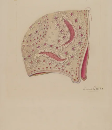Baby Bonnet by Anne Colman, index of american design, 1935-1942