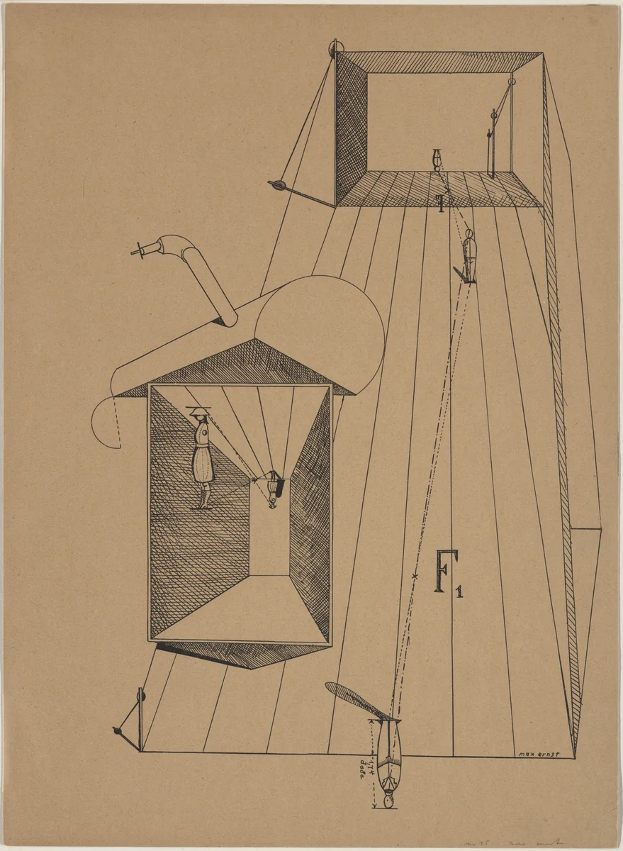 Plate VI from Let There Be Fashion, Down With Art (Fiat modes pereat ars) by Max Ernst, print, 1920
