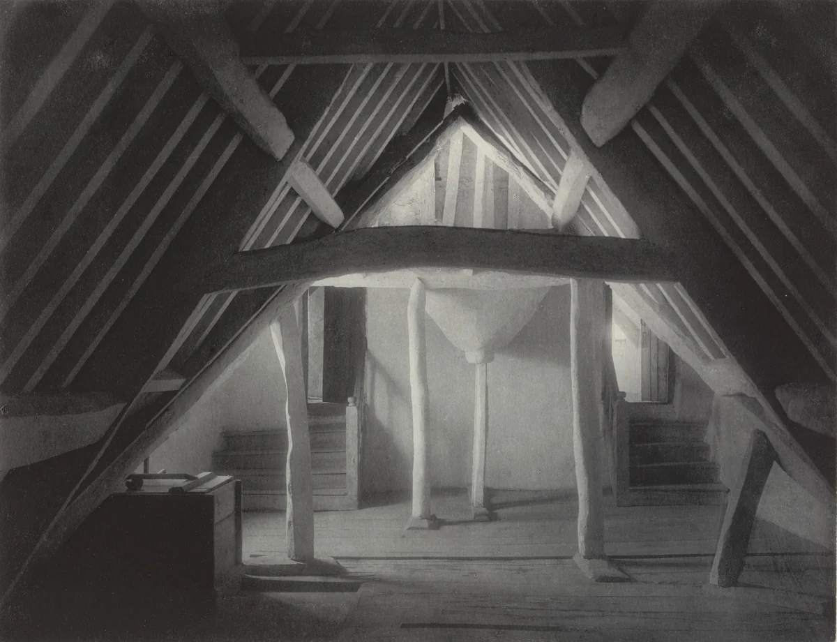 Kelmscott Manor: Attics by Frederick H. Evans, photograph, 1896
