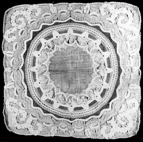Handkerchief by India, Bombay, textile, 1825-1875