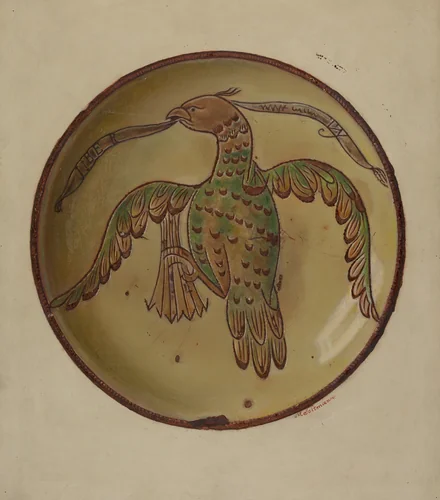 Pa. German Plate by Max Soltmann, index of american design, 1937