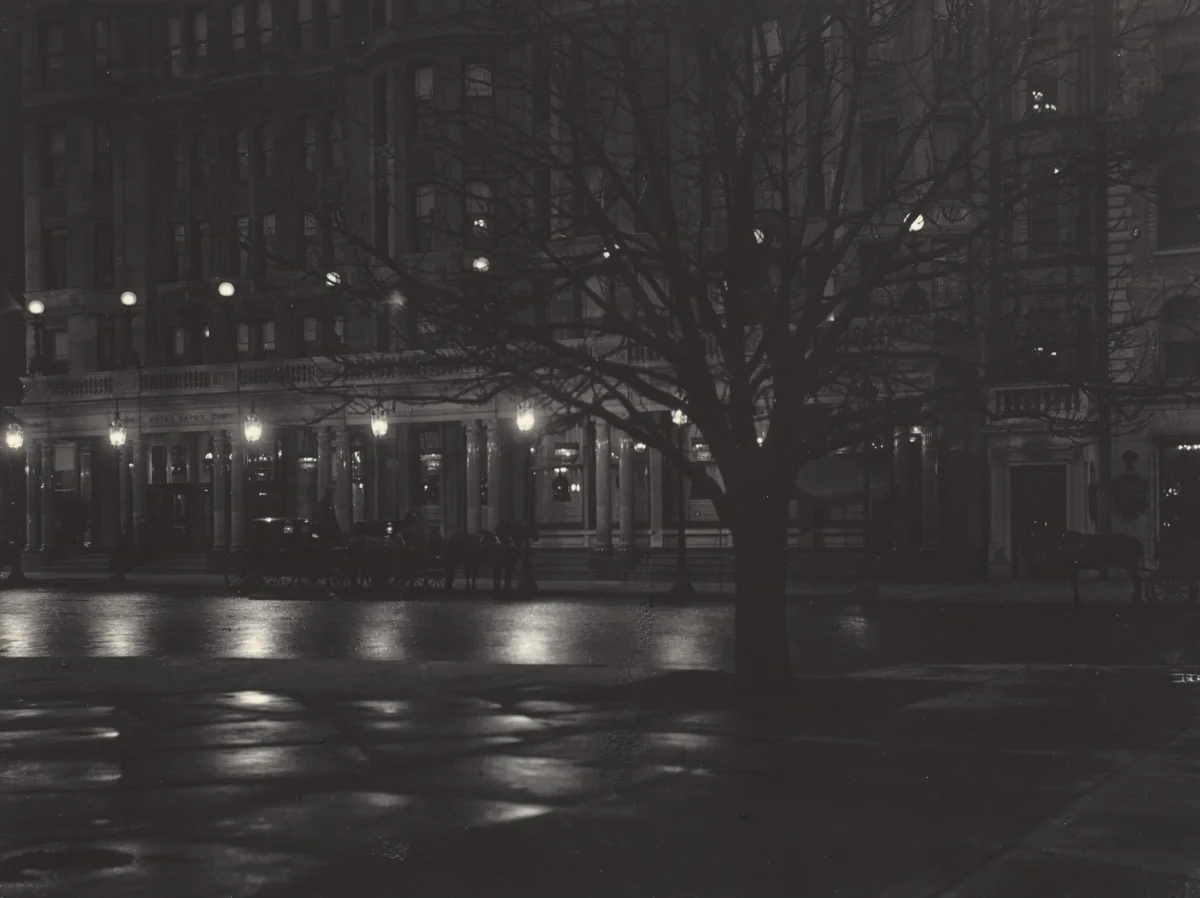 Night—The Savoy by Alfred Stieglitz, photograph, 1897