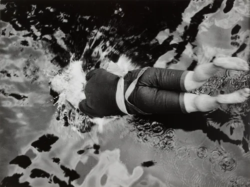 My Cousin Jean Haguet, Swimming Pool at Château de Rouzat by Jacques-Henri Lartigue, photograph, 1912