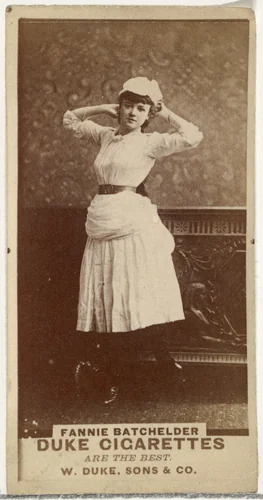 Fannie Batchelder, from the Actors and Actresses series (N145-7) issued by Duke Sons & Co. to promote Duke Cigarettes by W. Duke, Sons & Co., photograph, 1880-1889