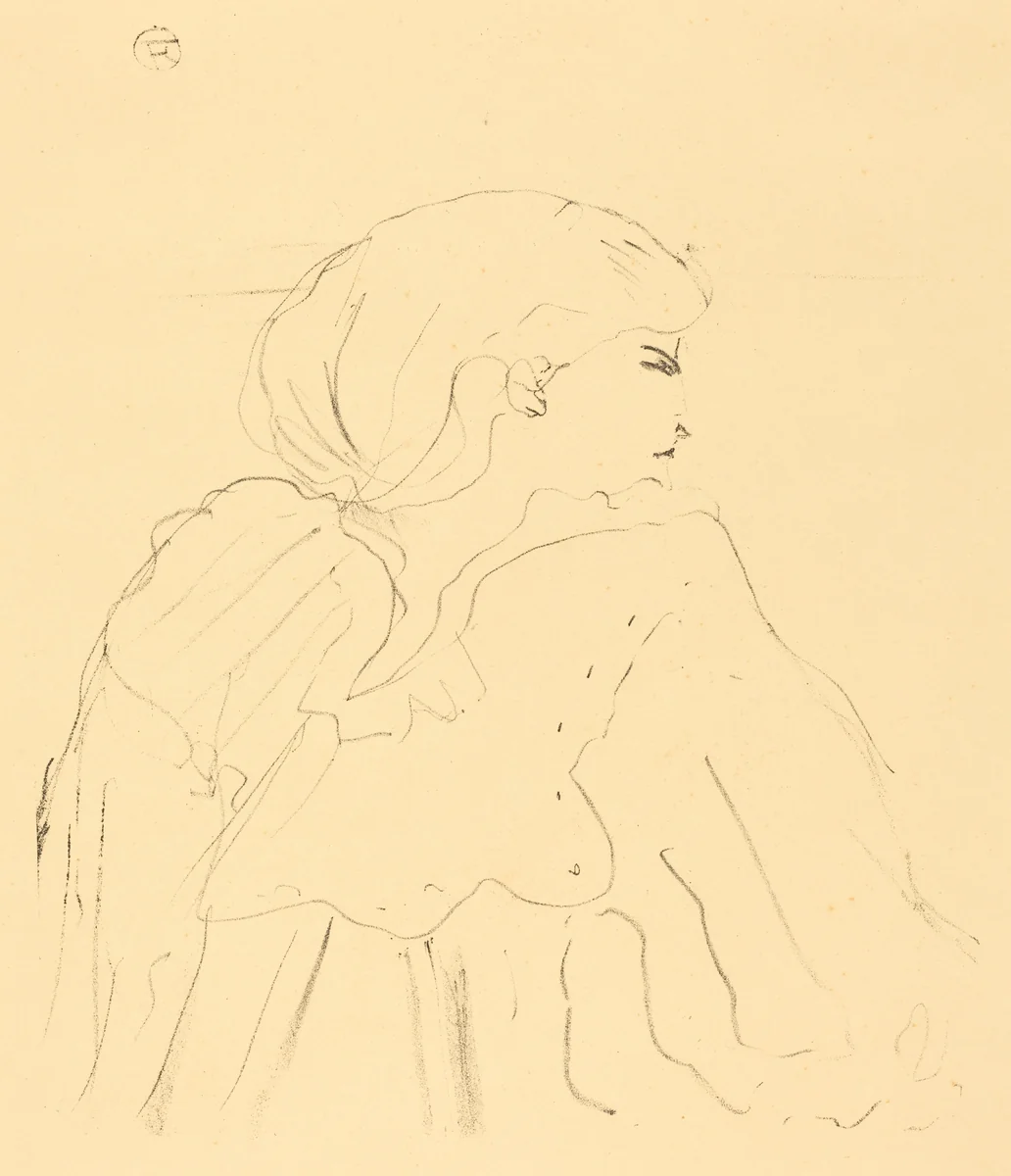 Cassive by Henri de Toulouse-Lautrec, print, 1896