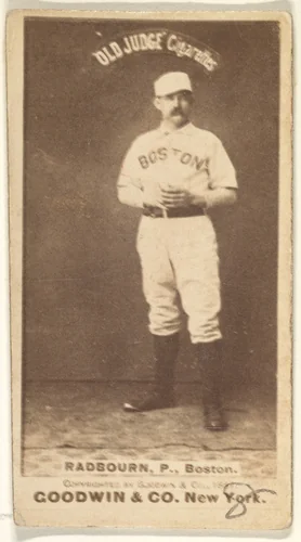 Radbourn, Pitcher, Boston, from the Old Judge series (N172) for Old Judge Cigarettes by Goodwin & Company, photograph, 1887-1890