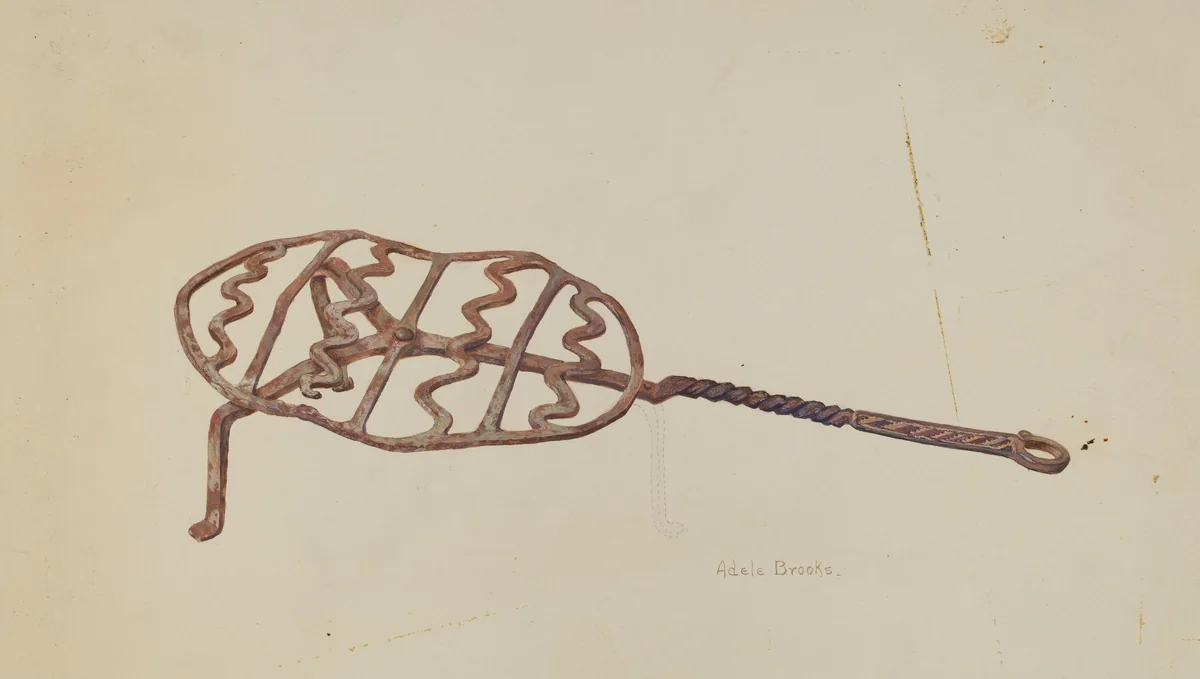 Wrought Iron Broiler by Adele Brooks, index of american design, 1938