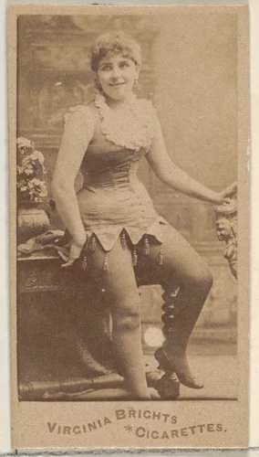 From the Actors and Actresses series (N45, Type 5) for Virginia Brights Cigarettes by Allen & Ginter, photograph, 1885-1891