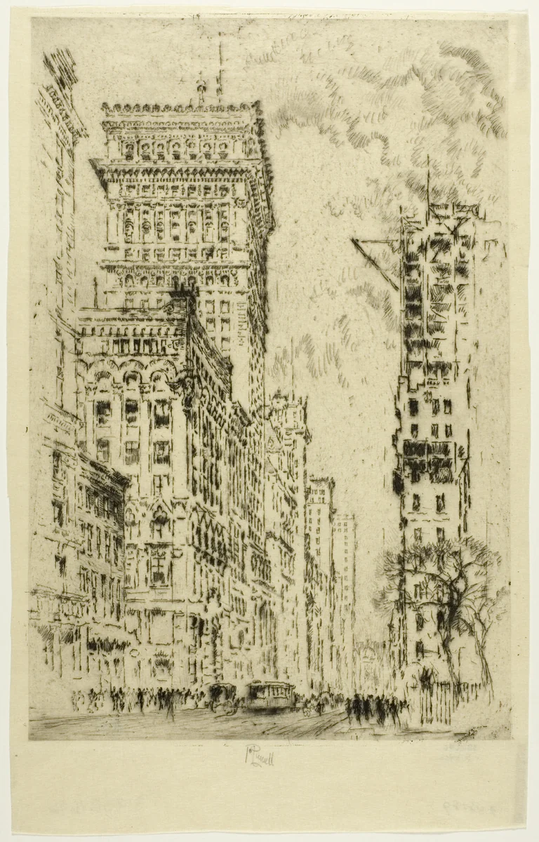 The Golden Cornice, I by Joseph Pennell, print, 1904