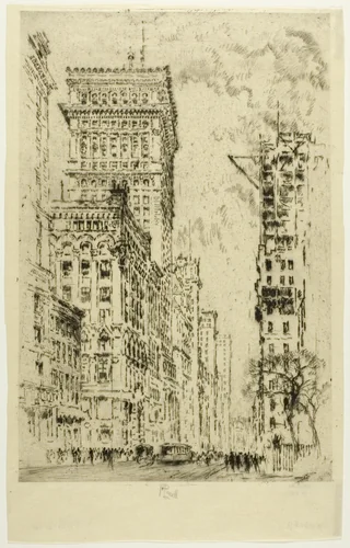 The Golden Cornice, I by Joseph Pennell, print, 1904