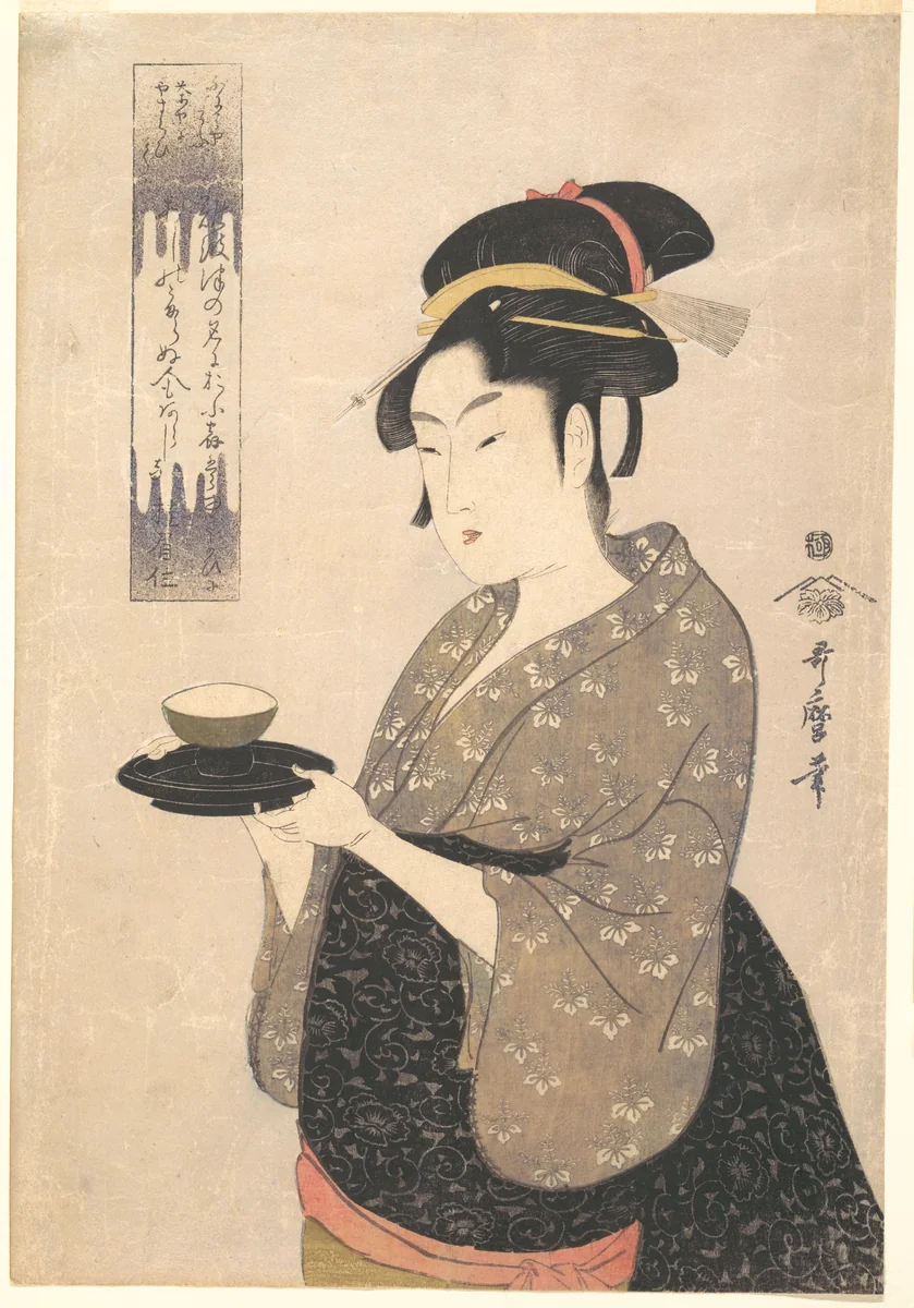 Okita of the Naniwaya Teahouse by Kitagawa Utamaro (喜多川歌麿), print, 1783-1803