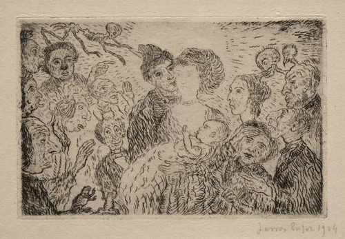 The Seven Deadly Sins: Envy by James Ensor, print, 1904