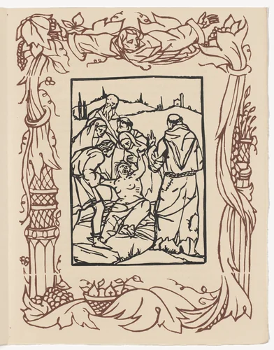 Plate (page 365) from Les Petites Fleurs de St. François (The Little Flowers of St. Francis) by Émile Bernard, illustrated book, 1928