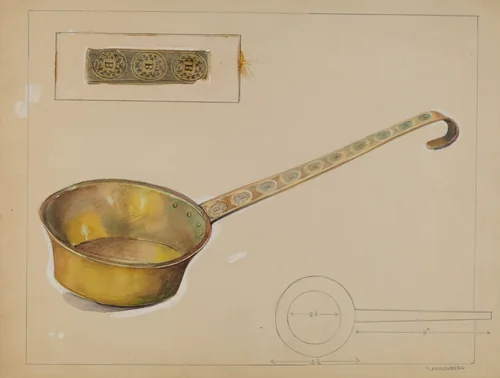 Ladle by Arthur Zaidenberg, index of american design, 1935-1942