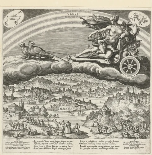 De planeet Venus en zijn invloed op de wereld by Unknown, print, 1585
