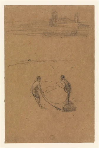Two Men and a Boat by James McNeill Whistler, artwork, 1834-1903