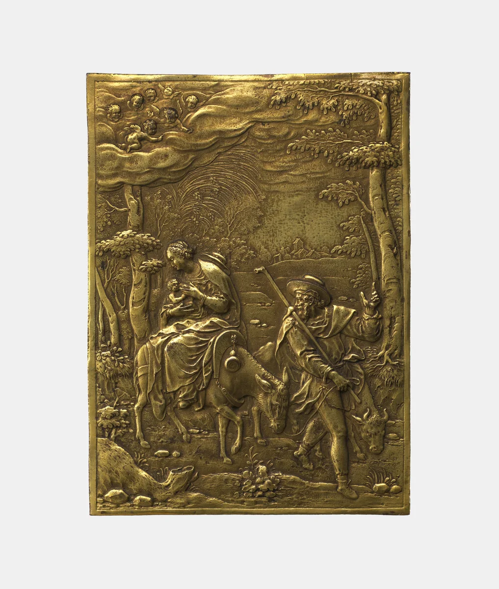 Flight into Egypt by Unknown, metalwork, 1575-1599