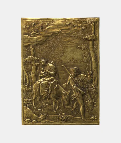 Flight into Egypt by Unknown, metalwork, 1575-1599
