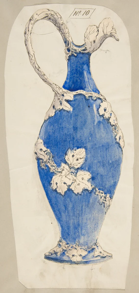 Design for an Ewer by anonymous, drawing, 1800-1899