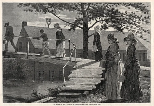 The Morning Bell by Winslow Homer, print, 1873