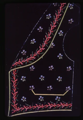 Waistcoat Design by England or France, textile, 1830-1849