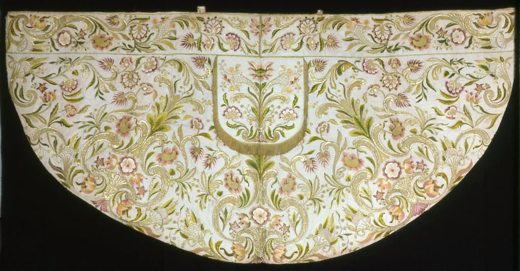 Cope with Orphrey Band, Hood and Remnants of a Morse by Italy, textile, 1775-1800