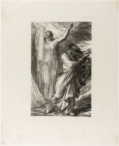 Siegfried: Act III, Evocation of Erda by Henri Fantin-Latour, print, 1886