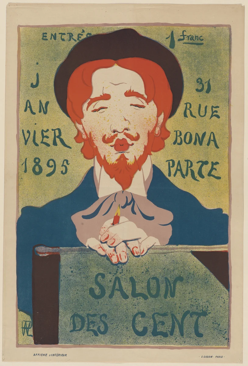 Salon des Cent, Janvier 1895 by René Georges Hermann-Paul, design, 1894
