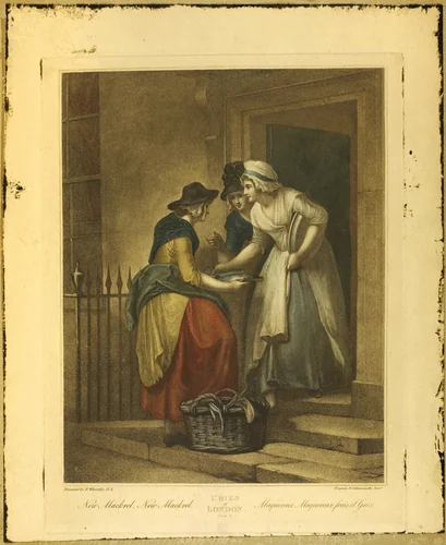 New Mack'rel, New Mackrel, Plate 5 from The Cries of London by Francis Wheatley, print, 1795