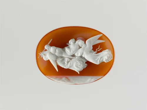 Angels Bearing the Body of Saint Catherine to Mount Sinai by Luigi Saulini, other, 1830-1865