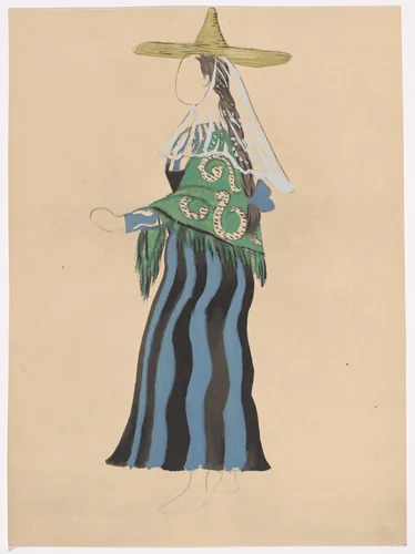 Costume design for the ballet Le Tricorne by Pablo Picasso, illustrated book, 1920