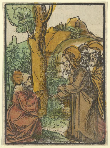 Christ and the Woman of Canaan, from Das Plenarium by Hans Schäufelein, print, 1517