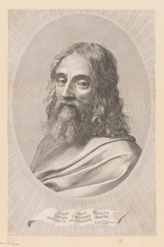 H. Jozef by Claude Mellan, print, 1608-1672
