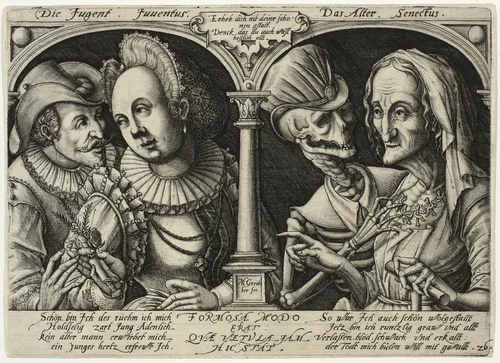 Youth and Old Age by Matthäus Greuter, print, 1591-1601