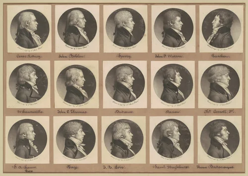 Saint-Mémin Collection of Portraits, Group 14 by Charles B. J. Févret de Saint-Mémin, volume, 1800
