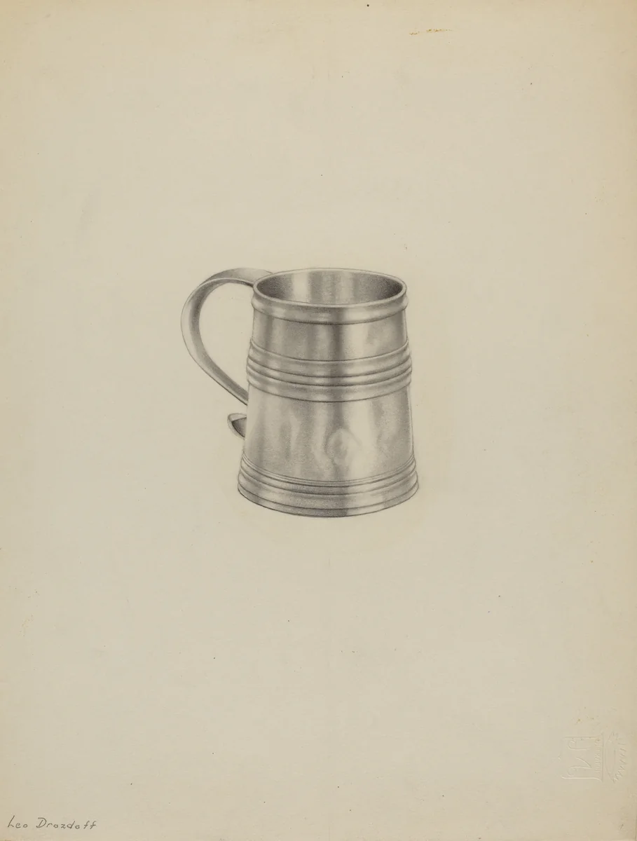 Silver Mug by Leo Drozdoff, index of american design, 1936