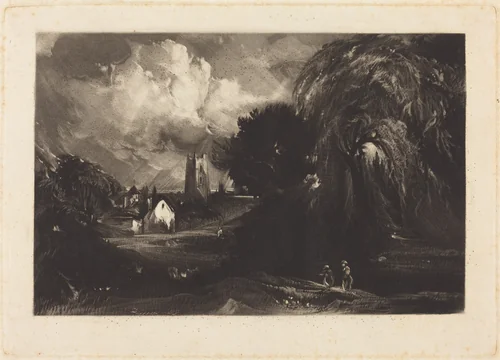 Stoke-by-Neyland by David Lucas; John Constable, print, 1802-1881