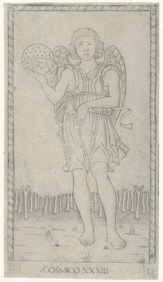 Genius van de wereld by anonymous, print, 1463-1467