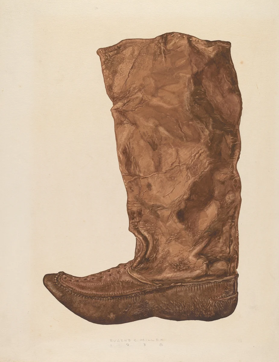 Boot by Eugene C. Miller, index of american design, 1938