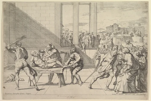 The Martyrdom of Saint Andrew by Carlo Maratti, print, 1640-1675