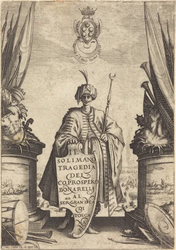 Title Page for "Il Solimano" by Jacques Callot, print, 1620