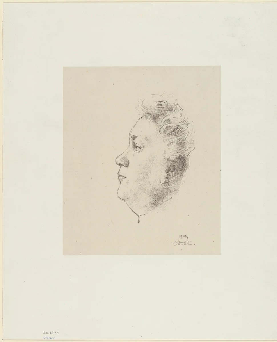 Juliette Dodu by Odilon Redon, print, 1904