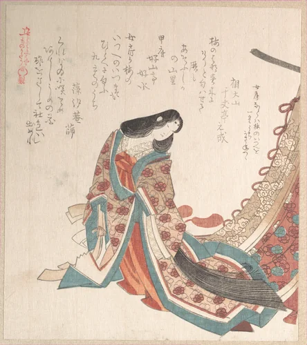 Young Court Lady by Kubo Shunman (窪俊満), print, 1800-1899
