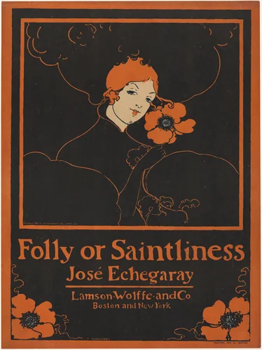 Folly or Saintliness by José Echegaray by Ethel Reed, print, 1895